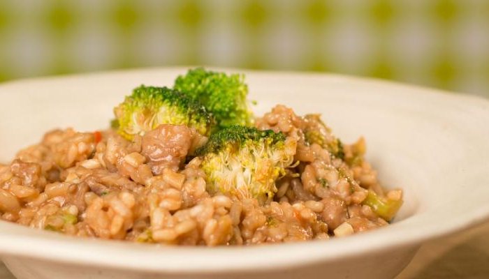 Arroz meloso de costillas de cerdo